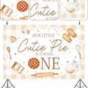Cutie Pie 1st Birthday Decoration Our Little Cutie Pie is Turning One Backdrop 3 * 5 ft Pie First Birthday Banner Decorations Sweet as Pie First Birthday Decoration for First Bday Supplies