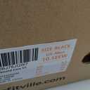 FitVille Extra Wide Walking Shoes for Men Wide Width Sneakers for Flat Feet Heel Pain Relief - Rebound Core (10.5 XX-Wide, Black)