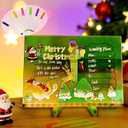 TMLDOT LED Note Board with 7 Colors Pen, Lighted Acrylic Dry Erase Board/Acrylic Message Board, LED Illuminated Drawing Board with Adjustable Stand and 7 Pens for Office School Home (11.8  7.9)