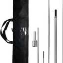 11FT Fiberglass Feather Flag Pole Kit with Ground Spike & Carry Bag