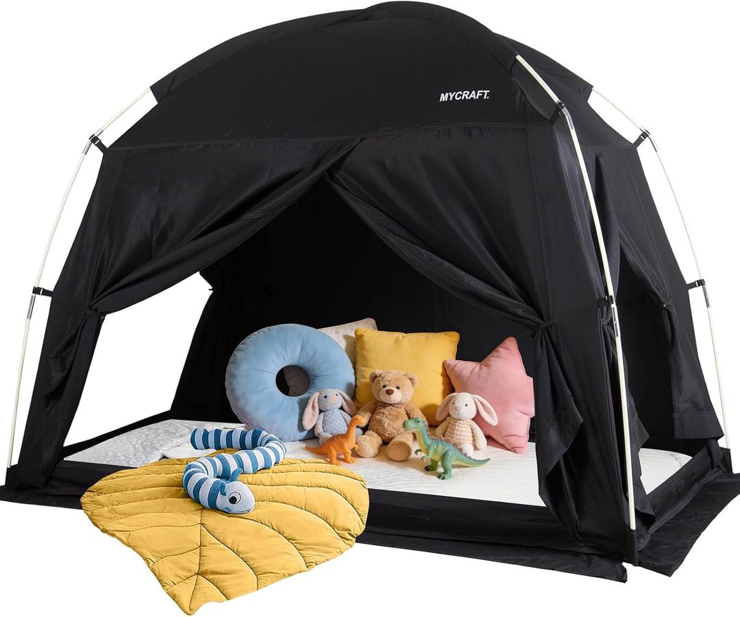 Bed Tent Canopy for Privacy, Light-Reducing,4 Doors, FULL