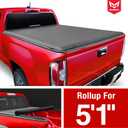 MaxMate Soft Roll-up Truck Bed Tonneau Cover Compatible with 2023-2026 Chevy Colorado GMC Canyon | 5'1" (61") Bed | TCC169201