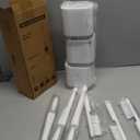 Holaloha Toilet Brush, 3 Pack Toilet Brush and Holder Set Bathroom Accessories, Toilet Bowl Brush and Holder with 3 Crevice Brush for Bathroom, Toilet Scrubber Brush (White)