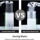 High Pressure Shower Head with Handheld,Removable Camper Showerhead with Hose and Adjustable Angle Bracket,RV Detachable Replacement 3 Spray Modes Shower Wand with Shut Off Button