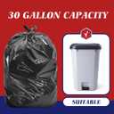 Teivio Black Trash Bags 20-25 Gallon 200 Count | Large Multipurpose | Fit 15,16,18,20,21,23,25 gallon Garbage Bin Liner | Kitchen | Lawn And Leaf Bags Outdoor Yard Waste Bag | Workshops Trash
