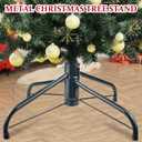 Vanleonet Christmas Tree Stand,Universal Folding Xmas Tree Base, Replacement Metal Tree Stand Base for 4-8Ft Christmas Artificial Trees, Fits 0.5-1.57In Tree Pole (Green)
