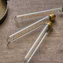 E26 Tube Bulbs 40 Watt Dimmable Light Bulb 3000K Soft White T10 Edison Style Filament Light Bulb 4W LED Edison 8.9 Inch Long Tubular Bulb 400Im Clear Glass,4 Pack.