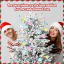 12 Pcs Pastel Christmas Tree Picks 2025 Macaron Christmas Decoration 15 Inch Pastel Curly Picks Twig for Xmas Wreath Garland Vase Filler Home Craft Holiday Party Supplies (Colorful)