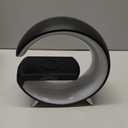 lamp with Wireless Charge, Table led Atmosphere lamp, Smart Light Sound Machine, Bluetooth Speaker with Alarm Clock, App Control Night Light Lamp for Bedroom BlackLarge G