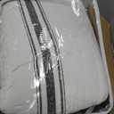 Lush Decor Farmhouse Stripe Reversible Cotton Quilt King Size 3 Piece Set Black - Farmhouse Bedding Set King Quilt - Striped Bedding