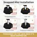 SnapPad Mini 5.5 Single RV Pads  Precise Fit for Travel Trailers - Compatible with Major RV Brands & Leveling Systems - for 5.5 Round Jack Feet  Accurate RV Accessories for LCI Tongue Jacks