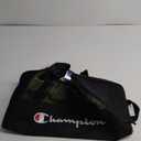 Champion Logo Duffel Bag, Black Solid, One Size