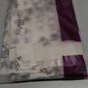 jinchan Floral Kitchen Curtains 30 Inch Linen Tier Curtains Farmhouse Cafe Half Window Drapes Over Sink Light Filtering Black on Beige for Living Room Laundry RV Rod Pocket 2 Panels, 26"W x 30"L (Pack of 2), Alisa Black on Linen