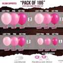 KatchOn, Pink Balloons Arch Kit - 18 Inch, Huge Pack Of 186 | Valentines Balloons for Valentines Day Decorations | Hot Pink Balloons for Birthday Party Decorations | Pink Party Decorations