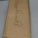 Plug in Track Lighting LED, Track Lighting Fixtures Ceiling, Black 4-Light Kitchen Light Kit, Plug in Wall Light with 14.8ft Power Cord, Rotatable Ceiling Spotlight for Bedroom(GU10 Socket, NO Bulb)