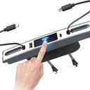 Upgrade Touch Switch Design for Tesla USB Hub (White), Retractable Charge Hub is Necessary Tesla Model 3/Y Accessories (2024-2021) but not Highland or Juniper Compatible, Tesla Gifts