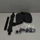 JZCreater Car Headrest Pillow, 180Adjustable Head Neck Support Pillow, U- Shaped, Travel Sleeping Car Headrests, Only for Car Seat Headrest with 2 Metal Poles Not for Fixed or Integrated headrests (Black)