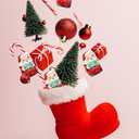 2 x Christmas Milk Chocolate Mini Crisp Kringles Party Bag Fillers, Individually Wrapped Foils, Kosher Certified (Half-Pound) (1.27 Ounce (Pack of 1))