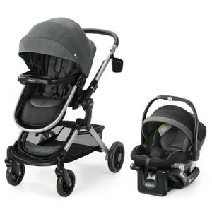 Graco Modes Nest Travel System, 3-in1 Modular Carseat Stroller Combo, Adjustable Slide2Me Infant Car Seat Carrier to Toddler Stroller, Includes the SnugRide DLX Infant Car Seat, Sullivan Graco Modes Nest Travel System, 3-in1 Modular Carseat Stroller Combo, Adjustable Slide2Me Infant Car Seat Carrier to Toddler Stroller, Includes the SnugRide DLX Infant Car Seat, Sullivan