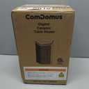 Small Space Heater, 1500W Portable Electric Heaters for Indoor Use with Thermostat, 70 Oscillation, 5 Modes, 12H Timer, Black Room Heater for Office Bedroom Desk