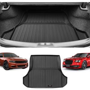 Custom for 2011-2023 Chrysler 300C/Dodge Charger Cargo Mats Trunk Liner All Weather TPE Protection Mat Accessories (for 2011-2023 Chrysler 300C/Dodge Charger)