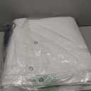 12 ft. x 20 ft. White Heavy Duty Polyethylene Tarp, Waterproof, UV Resistant, Rip and Tear Proof
