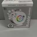 Bubble Machine Automatic Bubble Blower for Kids Toddlers LED Bubble Maker Electric Auto Rotating 45/360 Outdoor Toy for Easter and Birthday Gift Party Wedding (Spherical White)