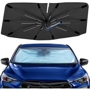 Windshield Sun Shade Umbrella for Subaru Crosstrek 2018-2025, Foldable Car Sunshade for Front Window, Highly Reflective Automotive Sun Shield Visor for UV Protection, Keep Vehcile Cool