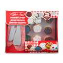Melissa & Doug Slice and Bake Cookies Wooden Play Food Set with Toppings Pretend Cookies and Baking Sheet, Wooden Play Food Set, Toy Baking for Kids Ages 3+