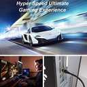 Cat 8 Ethernet Cable, 100FT High Speed Heavy Duty 26AWG Cat8 LAN Network Cable 40Gbps, 2000Mhz with Gold Plated RJ45 Connector, Outdoor&Indoor Internet Cable Compatible for Router Gaming Modem Xbox