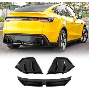 skkyoro Rear Bumper Diffuser Lip 3pcs for Tesla Model Y Juniper 2025 2026