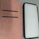 Defencase Compatible with iPhone 14 Pro Case Wallet with RFID Blocking Card Holder for Women Men, PU Leather Magnetic Snap Flip Zipper Strap Wallet Phone Case Fit for iPhone 14 Pro 6.1", Rose Pink