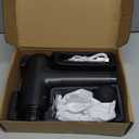 Massage Gun Deep Tissue, Handheld Electric Muscle Massager, High Intensity Percussion Massage Device for Pain Relief with 9 Attachments & 30 Speed(Black)