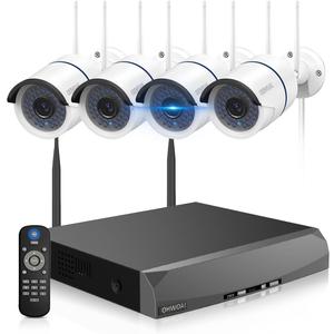 Dual Antenna Enhanced & 100FT Night VisionOutdoor Wireless Security Camera System, WiFi Cameras, Home Video Surveillance Systems, Surveillance DVR Kits