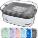 AONKEY 3L Dog Water Bowl No Spill, 101oz Large Spill Proof Dog Bowl Reduce Refill, Anti Splash No Mess Dispenser Dripless Slow Drinking Water Bowl for Sloppy Messy Drinkers (Gray)