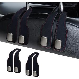 Car Purse Hook, Car Seat Headrest Hooks, Black Leather 2 Pack
Car Purse Holder Hooks, Universal Car Hangers Seat Back Organizer Storage, Double Metal Hooks for Grocery Purses and Bags