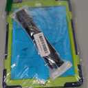 BATYUE for iPad 9th/ 8th/ 7th Generation Case (iPad 10.2 inch Rugged Case 2021/2020/2019) with Screen Protector, Rotating Stand/Pencil Holder/Carrying Shoulder Strap (Navy Blue+Lime)