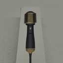 Hair Dryer Brush Blow Dryer Brush in One, 4 in 1 Hair Dryer and Styler Volumizer with Oval Barrel, Professional Salon Hot Air Brush for All Hair Types, Gold