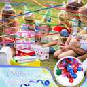 No Mess Streamers,12Pack Colorful No Mess Confetti Poppers,Party Poppers for Birthday,Wedding,Celebrations,School Opening,Graduation,Retirement Party (Blue Multicolor)