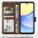 Feitenn for Galaxy A15 5G Wallet Case, Premium PU Leather Flip Case with Kickstand Card Slots Holder for Samsung Galaxy A15 5G 2023 (A15,Brown)