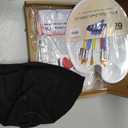 Artist Costume for Kids, Painter Dress Up with Beret, Paint Bucket, Palette, Brush, Scarf, Apron for Boys and Girls