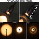 Reading Floor Lamp, 72" Tall LED Lamp with Flexible Gooseneck, Dimmable Zoomable Spotlight, Adjustable Color Beam Standing Lamp, Touch & Remote Control, Task Craft Living Room (Oil-Rubbed Bronze)