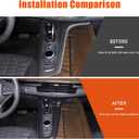 Gear Shift Panel Trim Cover Compatible with Cadillac Escalade 2021-2023, Car Gear Shifter Console Anti-Scratch Panel Frame Decorative Sticker Protection Interior Accessories (Carbon Fiber Pattern)
