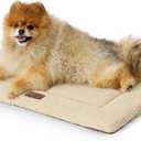 Bedsure Washable Dog Bed for Extra Large Dogs, Soft Foam Floor Pet Mat, Lightweight Travel Flat Puppy Mattress for Indoor Pet, 24x18 in