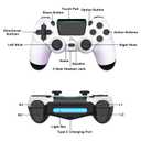 MOVONE Wireless Controller Dual Vibration Game Joystick Controller for Ps4 Controller/Slim/Pro,Compatible with PS4 Console (black)