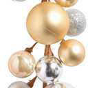 RAZ Imports - 4' Red Plastic Christmas Ball Garland