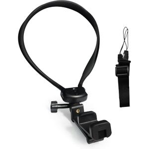 4-in-1 Clamping Neck&Chest Phone MountHands-Free POV Vlog Video Holder for Recording&Streaming,Wearable Camera Stand for Indoor/Outdoor Content Creation,Compatible with iPhone/Android Phones