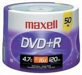 Maxell Dvd+r 16x 50pk Spindle