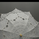 Lace Parasol Umbrella 32 Inch – Victorian Style Bridal Wedding Sunshade for Women, Lace Umbrella for Photoshoot, Tea Party, Costume, Outdoor Decoration