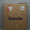 BABELIO 36" Tall Dog Gate PressGuard C5, 26-40" Wide Auto Close Baby Gate, Pressure Mounted Metal Pet Gate, Easy Install No Drilling, No Tools Needed, with Wall Protectors and Extension Kits, White